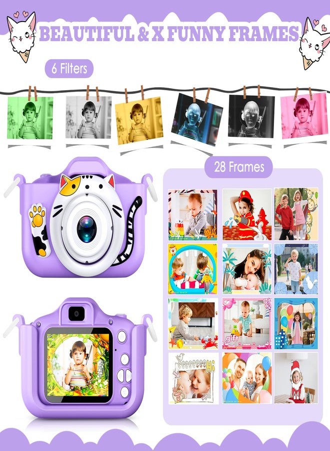 DITUPAN Kids Camera for Girls Boys Christmas Birthday Festival Gift for Kids,Digital Camera for Toddlers Toys for 3 4 5 6 7 8 9 10 11 12 Year Old - Image 4